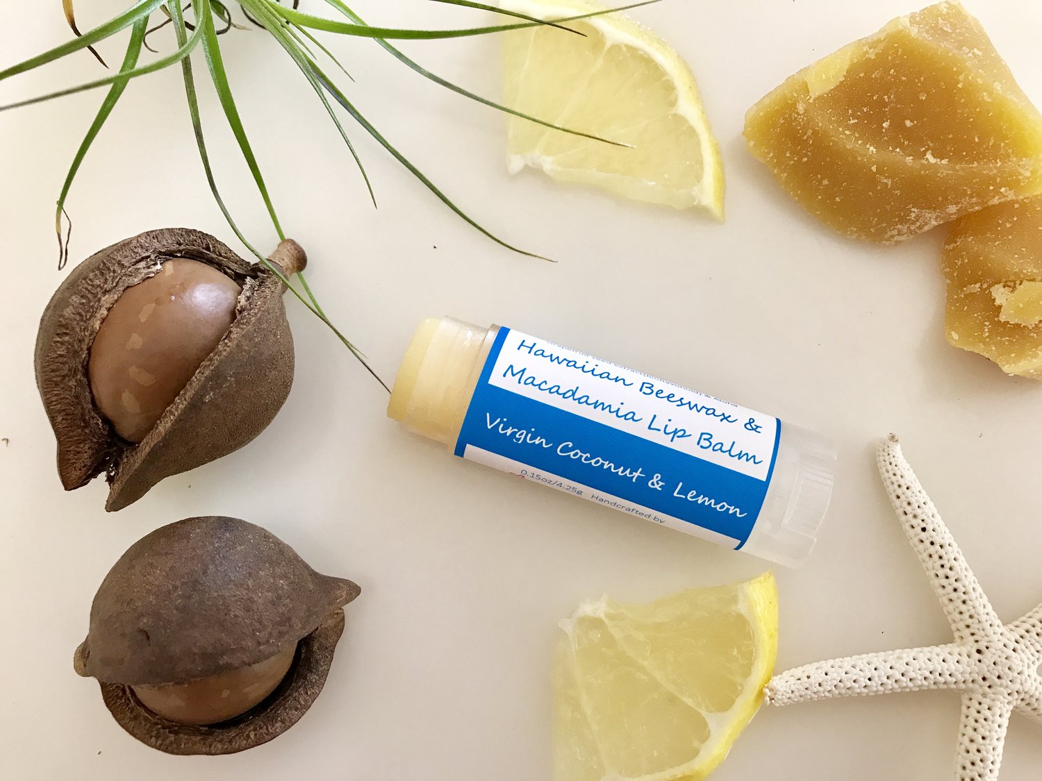 Macadamia Lip Balm Virgin Coconut & Lemon Macadamia Lip Balm Virgin Coconut & Lemon