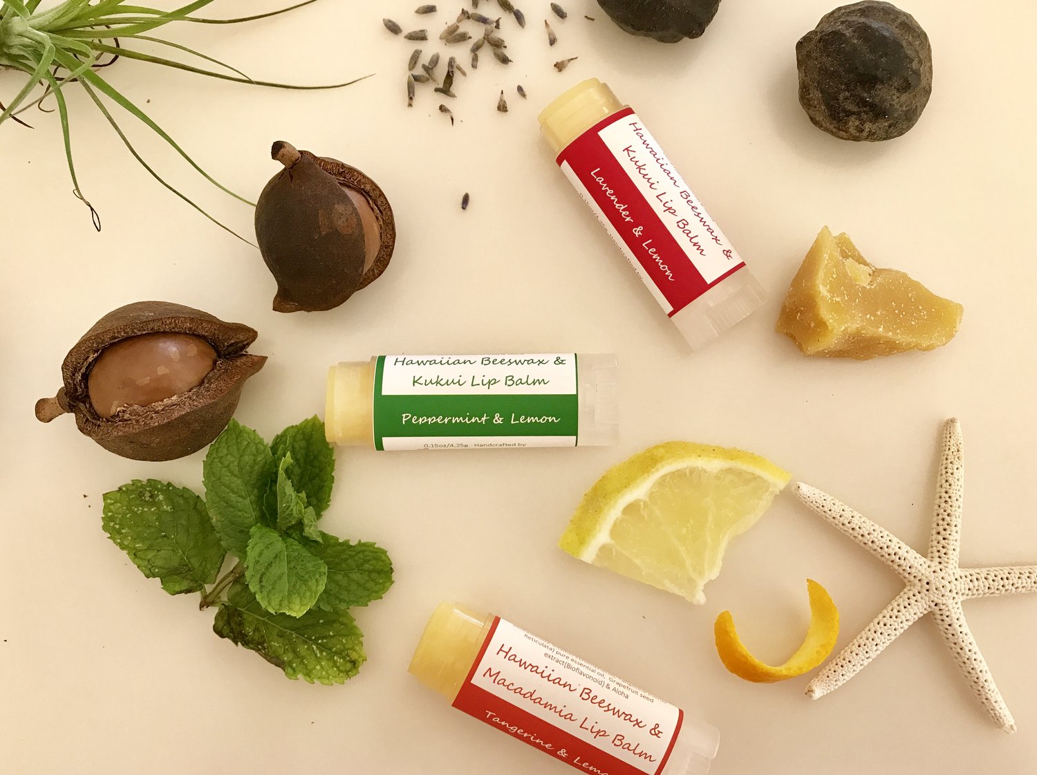 Macadamia Lip Balm Tangerine & Lemon Macadamia Lip Balm Tangerine & Lemon